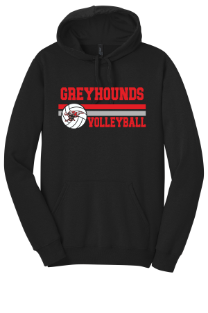 East Volleyball - District DT810 The Concert Fleece ® Hoodie with full color heat transfer logo