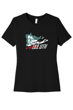 Team Duluth - BELLA+CANVAS  BC6400 Women’s Relaxed Jersey Short Sleeve Tee with full color heat transfer logo