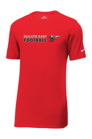Duluth East Football - Nike Dri-FIT Cotton/Poly Tee with full color heat transfer logo