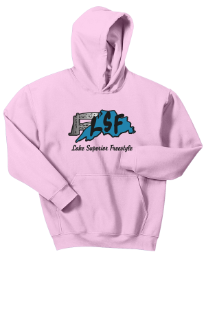 LSF- Gildan® - YOUTH Heavy Blend™ 18500B Hooded Sweatshirt with patch and embroidered logo
