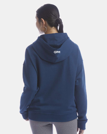 GPM - Women's Champion Powerblend® Hooded Sweatshirt S760 with embroidered logo on the hood