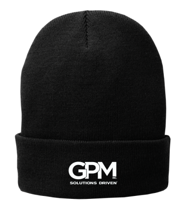 GPM - CP90L Port & Company® Fleece-Lined Knit Cap with embroidered logo