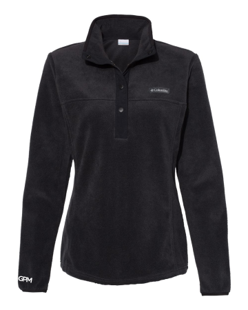 GPM - Columbia - Women’s Benton Springs™ Half-Snap Pullover with embroidered small white logo on right cuff