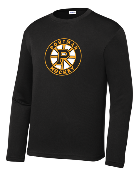Portman Hockey Youth YST350LS Sport-Tek® Long Sleeve PosiCharge® Competitor™ Tee with Printed Logo