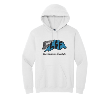 LSF- Gildan® - 18500 Heavy Blend™ Hooded Sweatshirt with cut twill LSF logo on the front