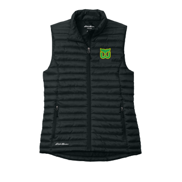 Woodland Hockey - Ladies Eddie Bauer EB517Packable Quilted Vest with embroidered Woodland W logo