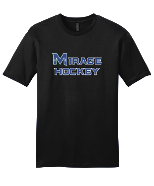 MIRAGE HIGH SCHOOL Hockey - Unisex District Very Important Tee DT6000 with Mirage Hockey logo