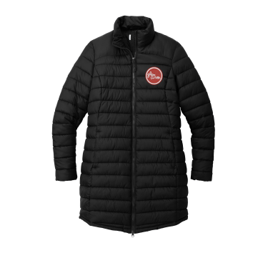 GLEN AVON - Ladies Port Authority L365 Horizon Puffy Long Jacket with embroidered GA Circle logo