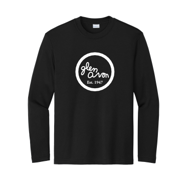 GLEN AVON - Adult Sport-Tek ST350LS Long Sleeve Performance Tee with white GA Circle logo