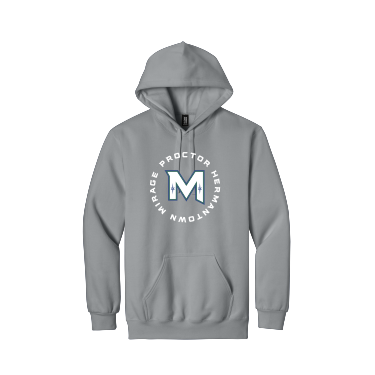 MIRAGE HIGH SCHOOL Hockey - Gildan Hammer® Maxweight Hooded Sweatshirt with full front circle logo