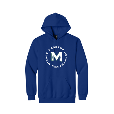 MIRAGE HIGH SCHOOL Hockey - Gildan Hammer® Maxweight Hooded Sweatshirt with full front circle logo