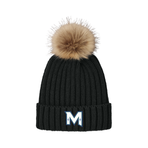 MIRAGE HIGH SCHOOL Hockey - Port Authority C990 Faux Fur Pom Beanie with embroidered logo