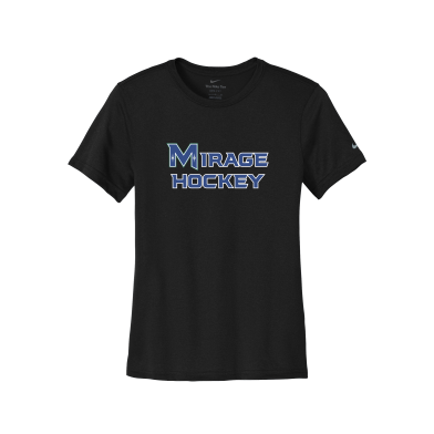 MIRAGE HIGH SCHOOL Hockey - Nike Women's NKDX8734 Swoosh Sleeve rLegend Tee with Mirage Hockey logo