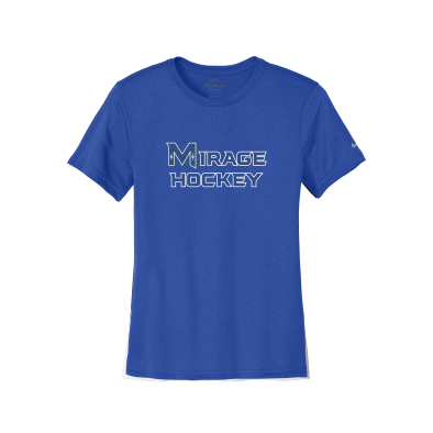 MIRAGE HIGH SCHOOL Hockey - Nike Women's NKDX8734 Swoosh Sleeve rLegend Tee with Mirage Hockey logo