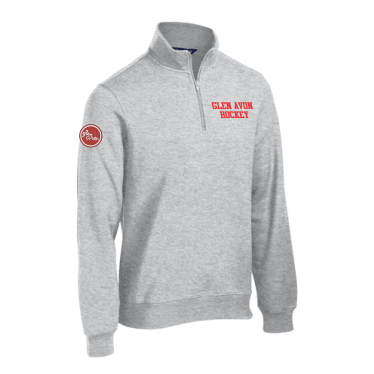 Glen Avon - Adult Sport-Tek® 1/4-Zip Sweatshirt with embroidered GA script logo on the left chest and circle logo on right arm