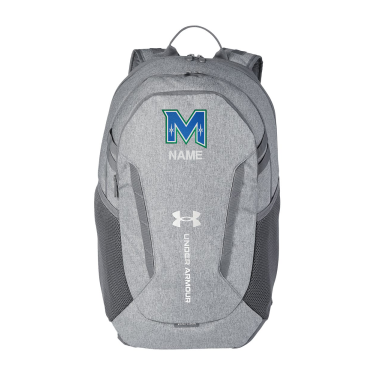 MIRAGE YOUTH hockey - Under Armour Hustle Backpack 6.0 - 1384673 with embroidered M and Name