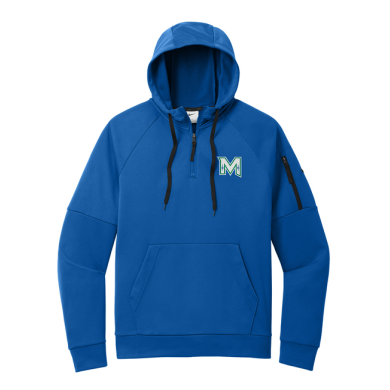 MIRAGE HIGH SCHOOL Hockey - Nike Therma-FIT Pocket 1/4-Zip Fleece Hoodie NKFD9742 with embroidered left chest M