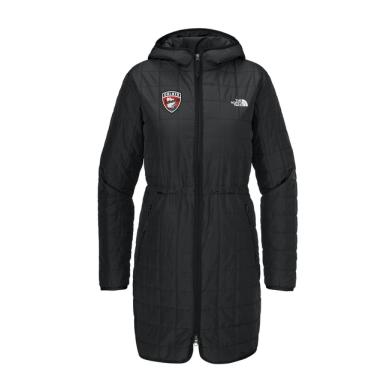 ICEBREAKERS - Women's The North Face® Iron Drift Quilted Hooded Parka NF0A8JEY with embroidered right chest Shield logo