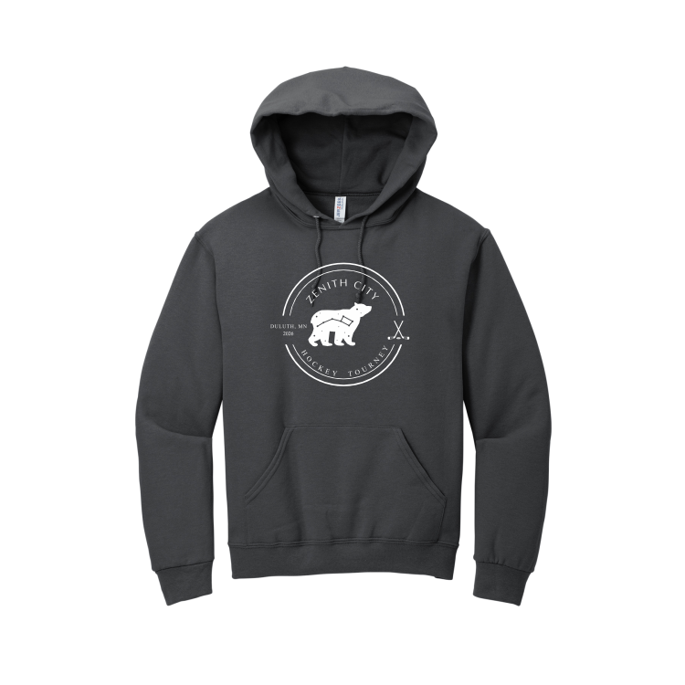 Zenith Hockey Tournament -  NuBlend® Pullover Hooded Sweatshirt 996M with full front Zenith Tournament logo