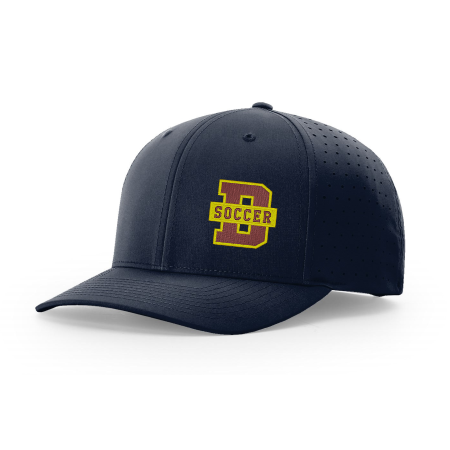 Denfeld Boys Soccer - Richardson Laser Perf R-Flex Snapback 632 with embroidered D soccer logo on the left panel