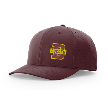 Denfeld Boys Soccer - Richardson Laser Perf R-Flex Snapback 632 with embroidered D soccer logo on the left panel