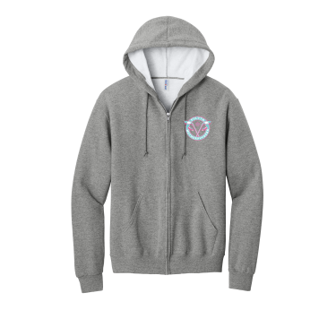 Duluth Mother Puckers - Jerzees® NuBlend® Full-Zip Hooded Sweatshirt 993M with embroidered left chest logo