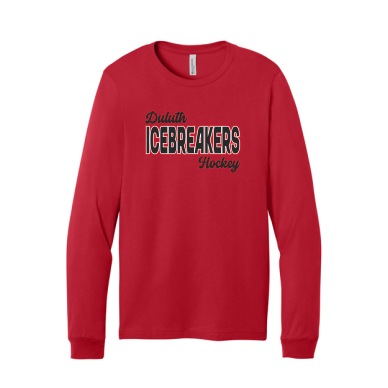 ICEBREAKERS - Unisex Jersey Long Sleeve Tee BELLA+CANVAS BC3501 with Icebreakers Script logo