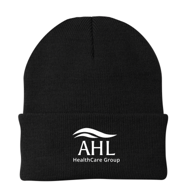 AHL Group -  knit cuff beanie with white AHL Group logo