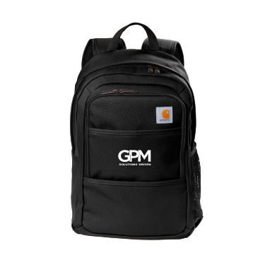 GPM - Carhartt® Foundry Series Backpack with white GPM Solutions Driven logo