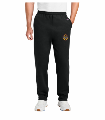 Denfeld Boys Soccer - Champion® Powerblend® Open Bottom Sweatpant P800 with embroidered left leg logo