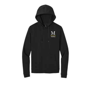 Marshall Girls Tennis - District® Unisex Perfect Tri® Fleece Pullover Hoodie DT1300 with embroidered M Tennis left chest logo