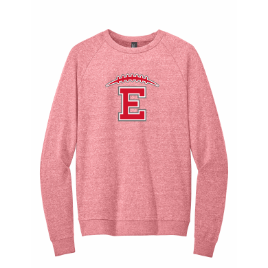 East HS Football - District® Perfect Tri® Fleece Crewneck Sweatshirt DT1304 with full front logo