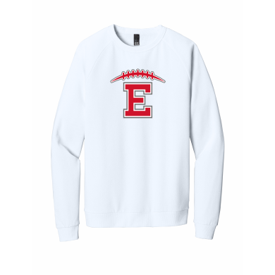 East HS Football - District® Perfect Tri® Fleece Crewneck Sweatshirt DT1304 with full front logo