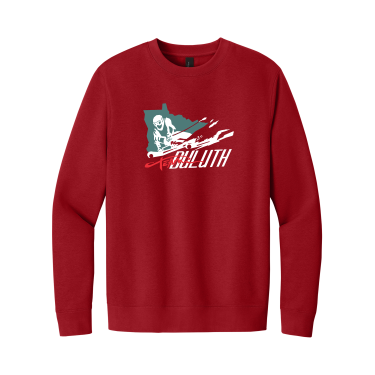 Team Duluth - District® V.I.T.™ Fleece Crew DT6104 with full front Team Duluth logo
