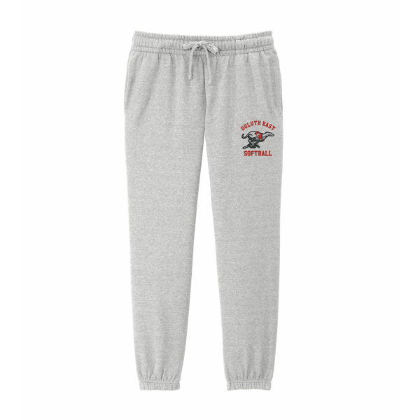 DE Softball - Women's District® V.I.T.™ Fleece Sweatpant DT6110 with left leg logo
