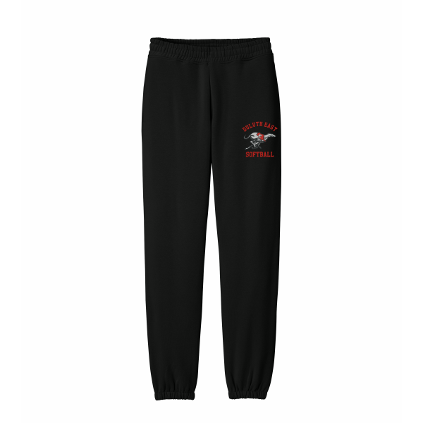 DE Softball - District® V.I.T.™ Heavyweight Fleece Sweatpant DT6162 with left leg logo