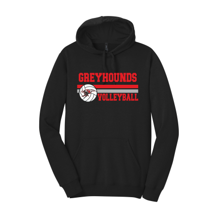 East Volleyball - District DT810 The Concert Fleece ® Hoodie with full color heat transfer logo