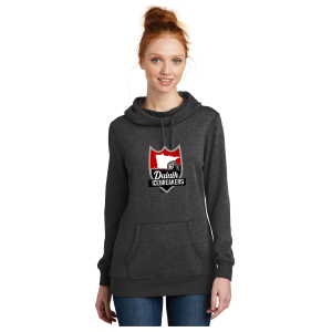 ICEBREAKERS - Ladies District Lightweight Fleece Hoodie DM493 with full color heat transfer logo