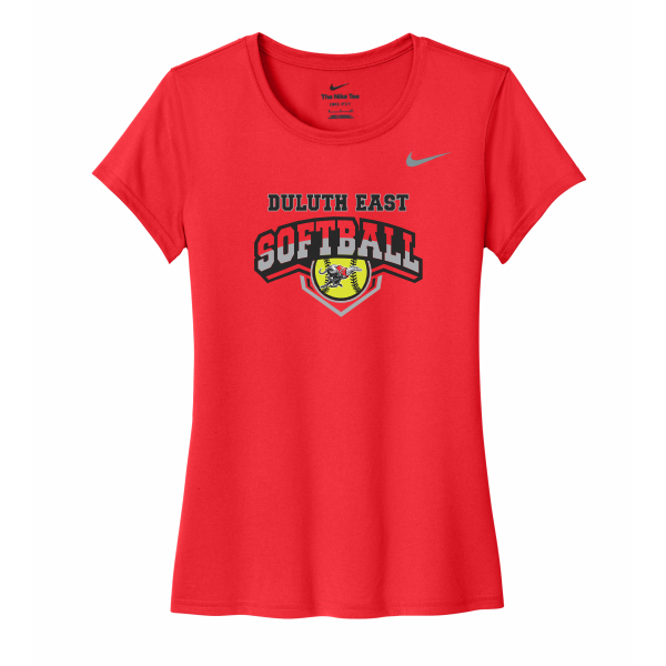 DE Softball - Women's Nike Team rLegend Tee DV7312 with full front logo