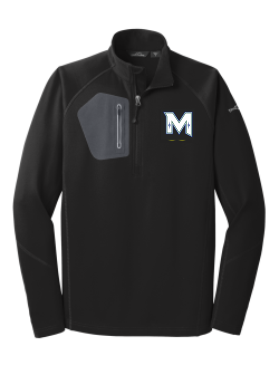 MIRAGE HIGH SCHOOL Hockey - Eddie Bauer 1/2-Zip Performance Fleece EB234 with embroidered M logo