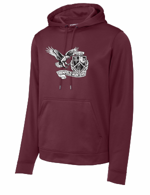 Denfeld Boys Soccer - Sport-Tek® Sport-Wick® Fleece Hooded Pullover F244 with full front logo 2