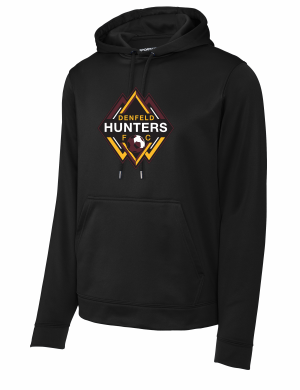 Denfeld Boys Soccer - Sport-Tek® Sport-Wick® Fleece Hooded Pullover F244 with full front logo 1