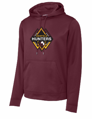 Denfeld Boys Soccer - Sport-Tek® Sport-Wick® Fleece Hooded Pullover F244 with full front logo 1