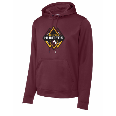 Denfeld Boys Soccer - Sport-Tek® Sport-Wick® Fleece Hooded Pullover F244 with full front logo 1