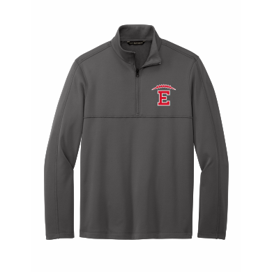 East HS Football - Port Authority® Smooth Fleece 1/4-Zip F804 with embroidered left chest logo