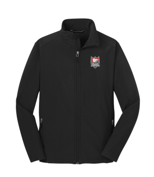 Icebreakers FANS - Port Authority® Core Soft Shell Jacket J317 with embroidered shield on the left chest