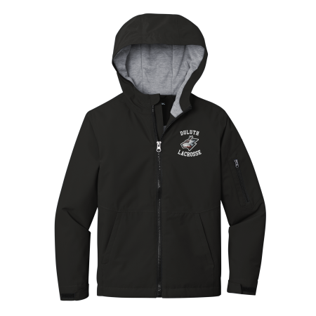 Wolfpack Youth Lacrosse - YOUTH Sport-Tek® Waterproof Insulated Jacket with embroidered Duluth Wolfpack Youth Lacrosse logo