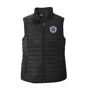 Duluth Mother Puckers - Port Authority® Women's Packable Puffy Vest L851 with embroidered left chest logo