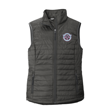 Duluth Mother Puckers - Port Authority® Women's Packable Puffy Vest L851 with embroidered left chest logo