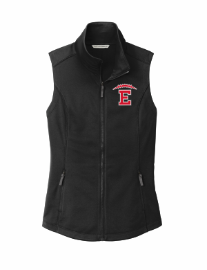 East HS Football - Women's Port Authority® Collective Smooth Fleece Vest L906 with embroidered left chest logo